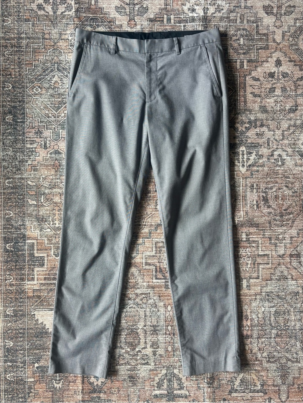 Bonobos 33x31 Slim Weekday Warrior Dress Pant Monday Grey Yarn Dye